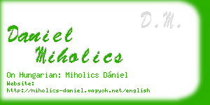 daniel miholics business card
